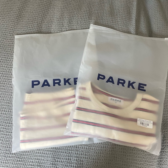 Parke Tops - Parke Striped T-Shirt and short set